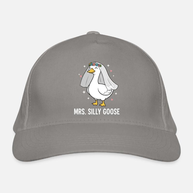 Mrs. Silly Goose Bride Cute Wedding Pun Organic Baseball Cap