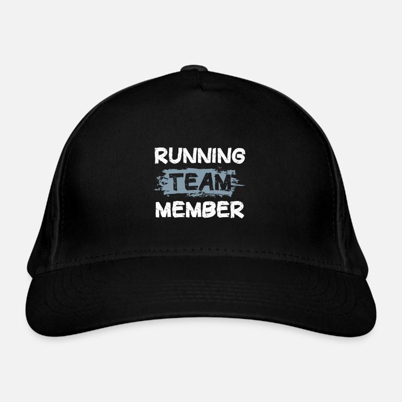Running Team - Organic Baseball Cap - black