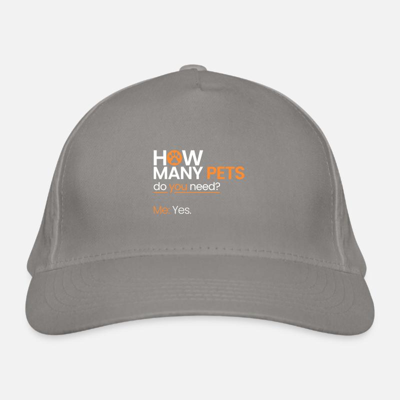 Combien d’animaux de compagnie? Casquette classique bio