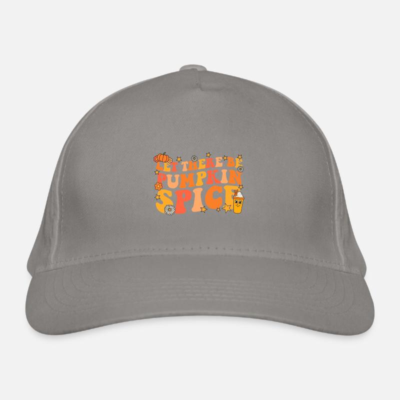 Let there be Pumpkin Spice Groovy Fall Organic Baseball Cap