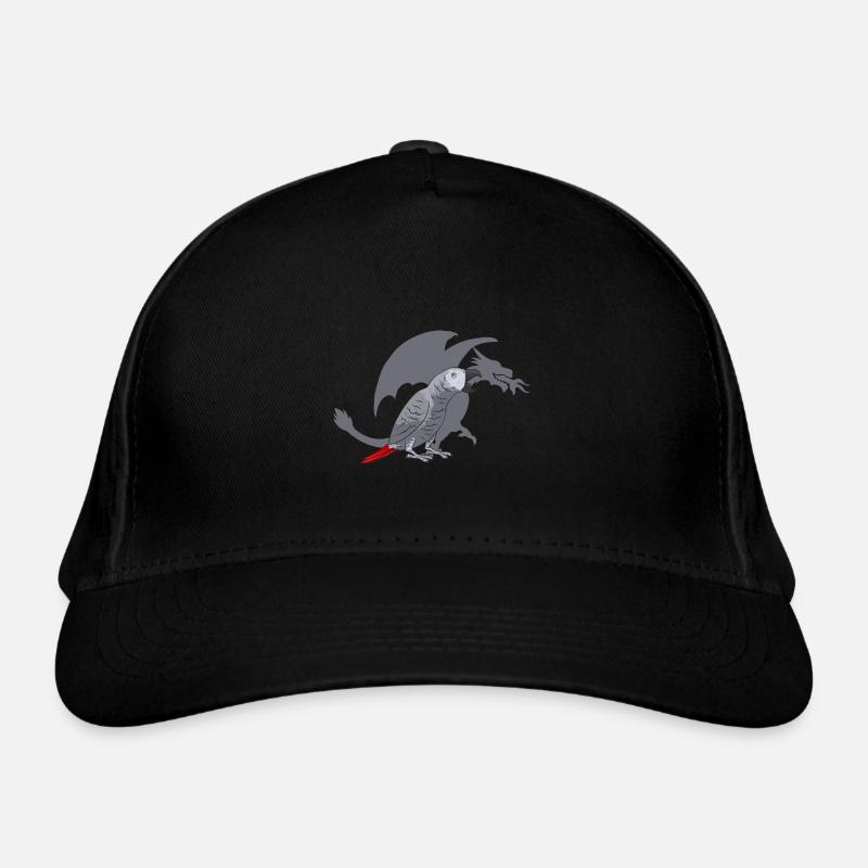 Graupapagei African Grey Parrot Papagei Organic Baseball Cap
