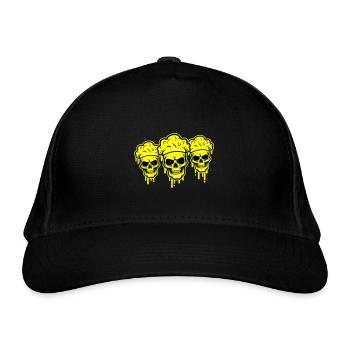 Chef Skeleton - Organic Baseball Cap - black - Front