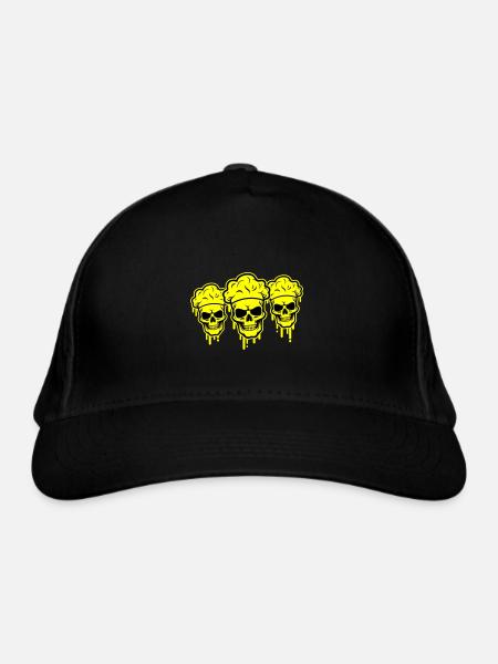 Chef Skeleton - Organic Baseball Cap - black - Front