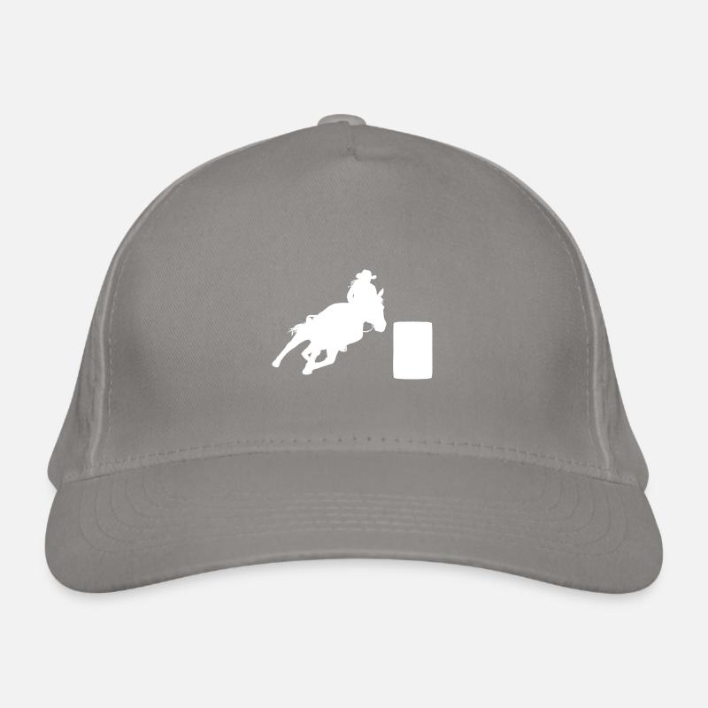 Rodeo Barrel Racing Horse Organic Baseball Cap