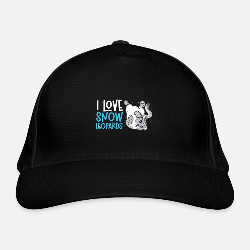 Snow leopard Organic Baseball Cap