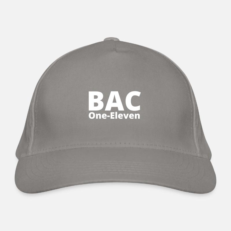 BAC One Eleven white logo Organic Baseball Cap