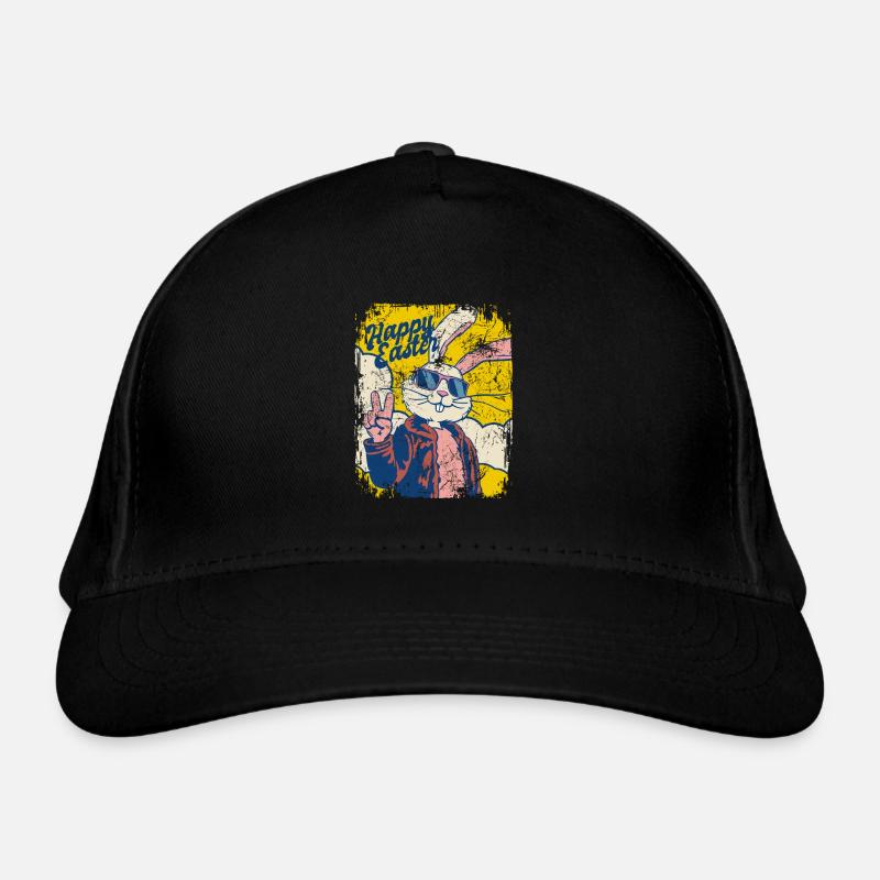 Joyeuses Pâques - Lapin de Pâques frais - Oeuf de Pâques Casquette classique bio