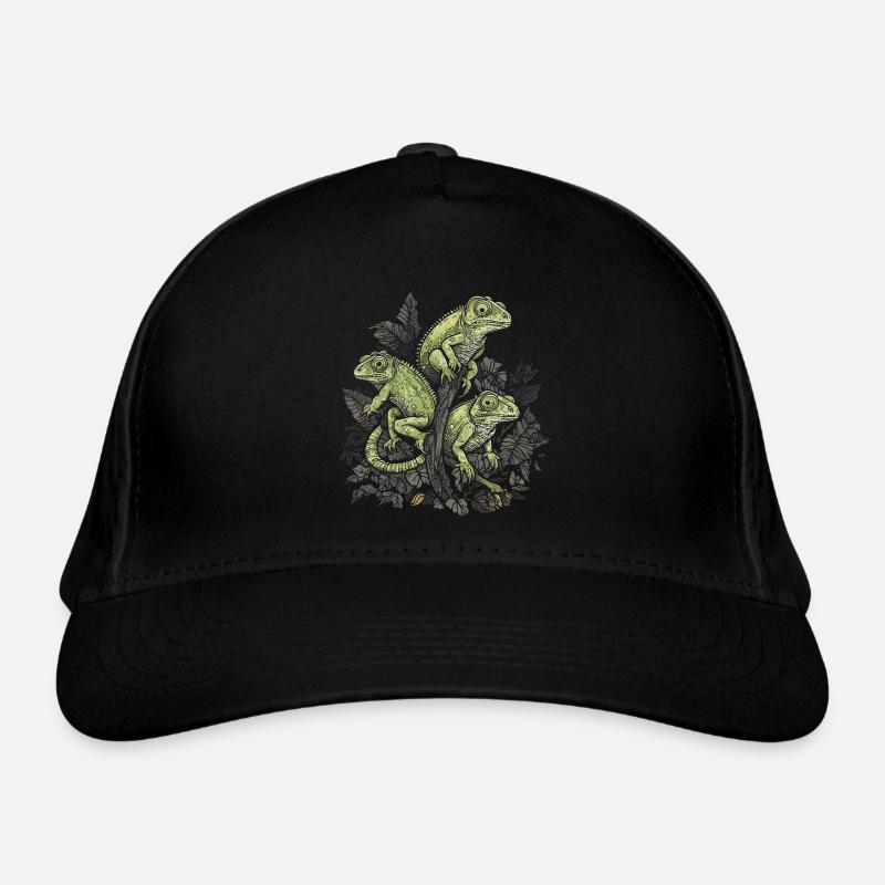 Caméléons Branche Reptiles Caméléon Casquette classique bio