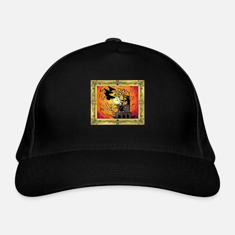 Middle Ages Castle Witching Hour Halloween Horror Organic Baseball Cap