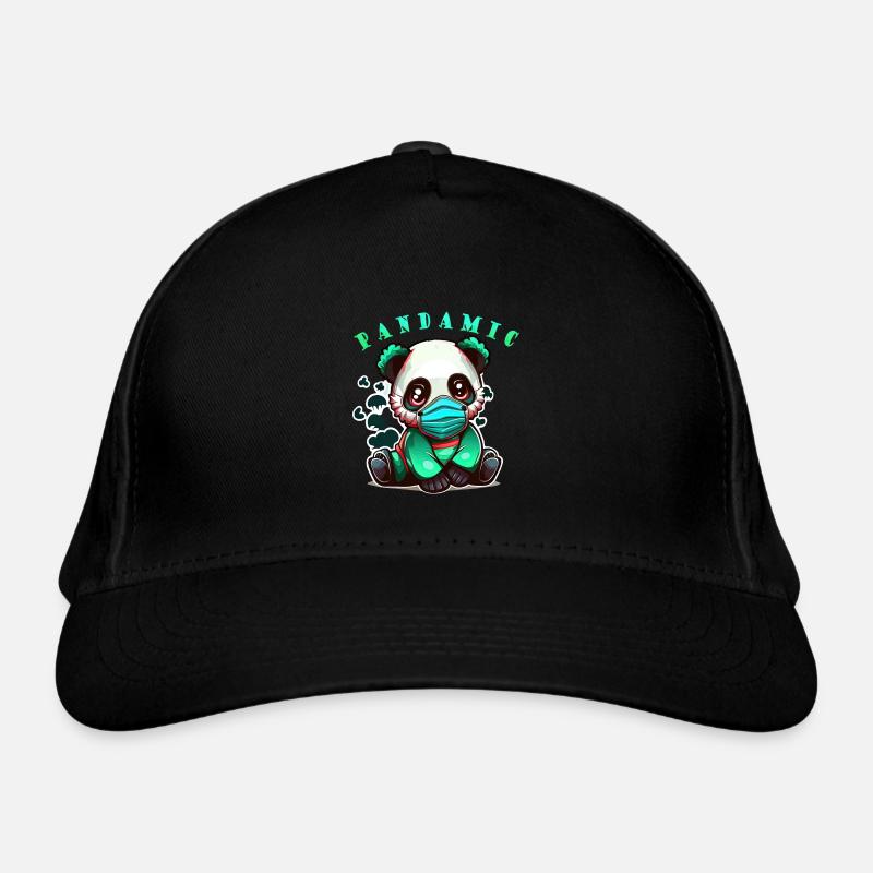 Panda-Pandamic Mignon assis Casquette classique bio