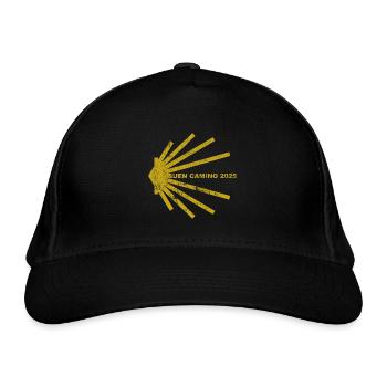 Buen Camino 2025 - Camino de Santiago - Pilgrim's Shell - Organic Baseball Cap - black - Front