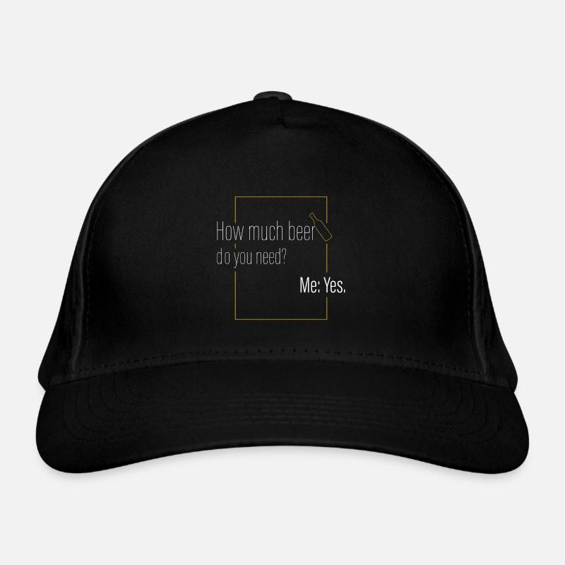 Combien de bière? - Casquette classique bio - noir