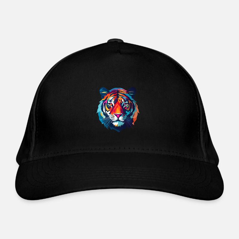 colorful tiger Organic Baseball Cap