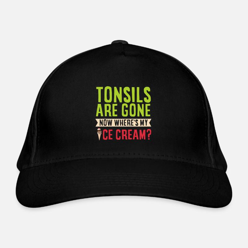 Tonsillectomy, recovery, tonsillectomy Organic Baseball Cap