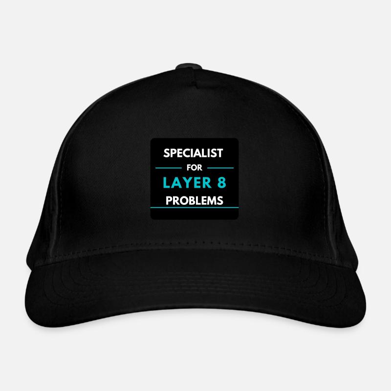 Specialist for Layer 8 problems (blue) Organic Baseball Cap