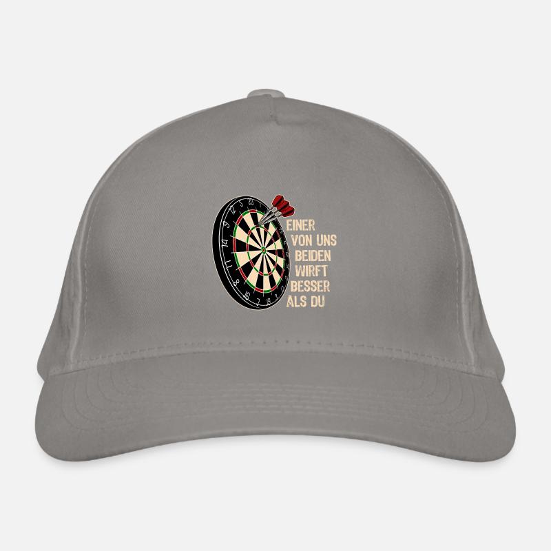 Einer von uns beiden - Dart Spruch Bio-Baseballkappe
