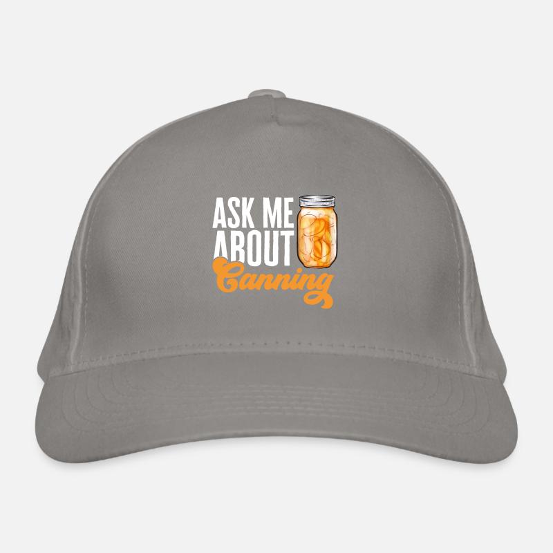 Mise en conserve, mise en conserve, mise en conserve, conservation des aliments Casquette classique bio