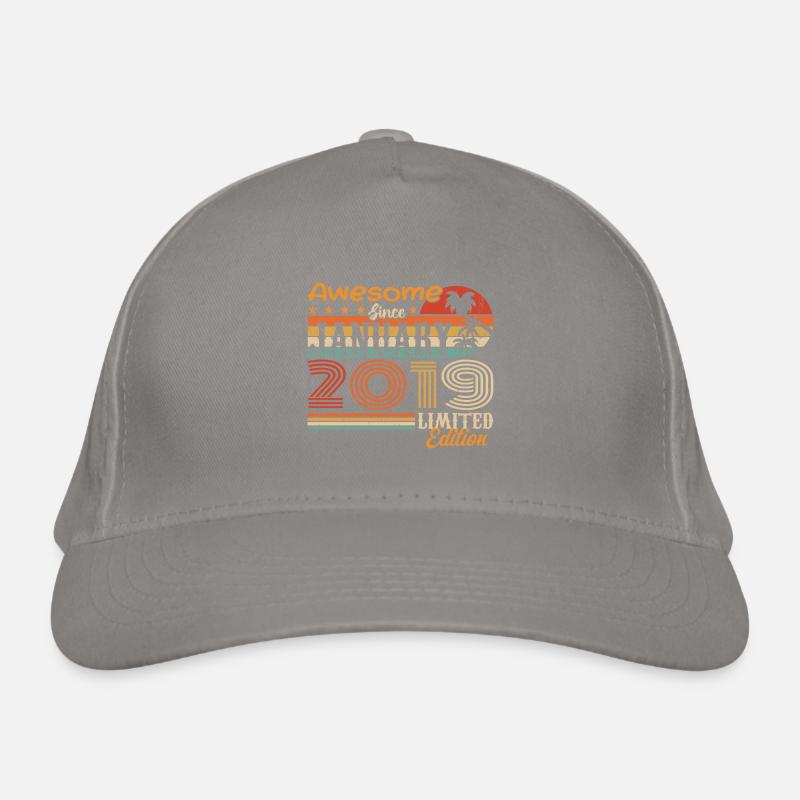 Cadeau d’anniversaire - Né en janvier 2019 Casquette classique bio