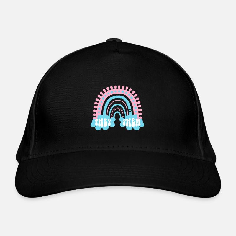 Sie Sie Trans Pronouns Transgender Boho Regenbogen Bio-Baseballkappe