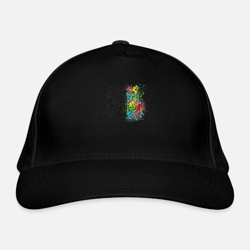 Creative or logich in the brain Organic Baseball Cap