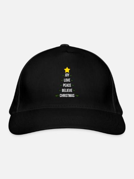Weihnachten - Bio-Baseballkappe - Schwarz