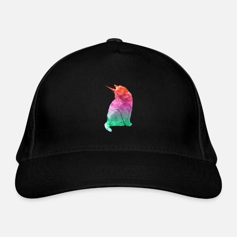 Einhorn Katze Geschenk Bio-Baseballkappe