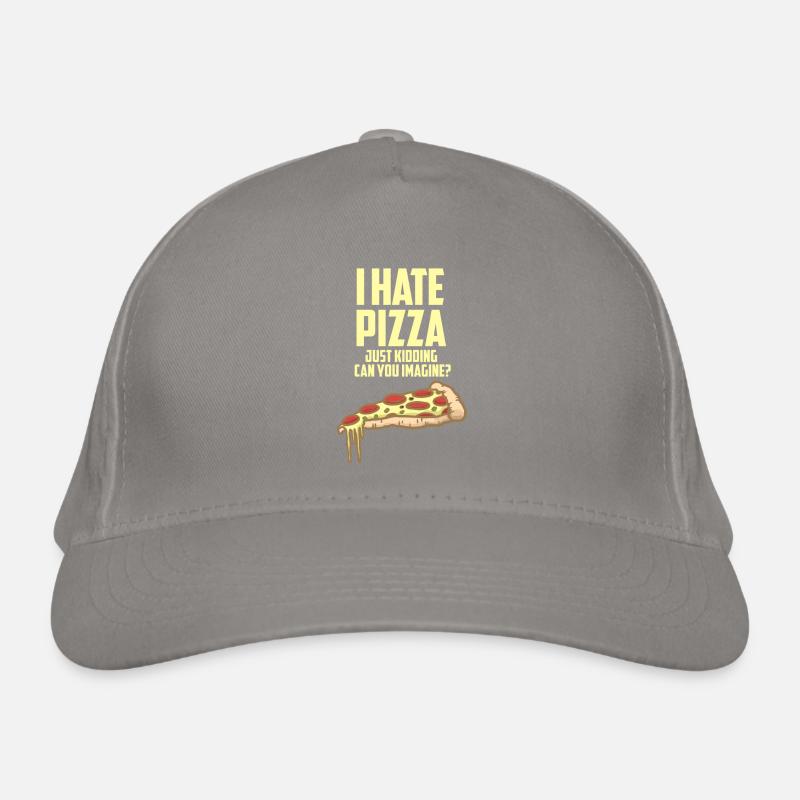 I hate pizza - just fun - love pizza Organic Baseball Cap