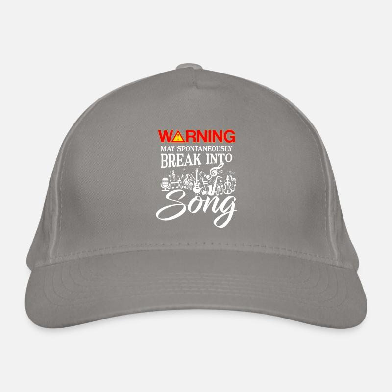 Warning may spontaneously break into Song Casquette classique bio