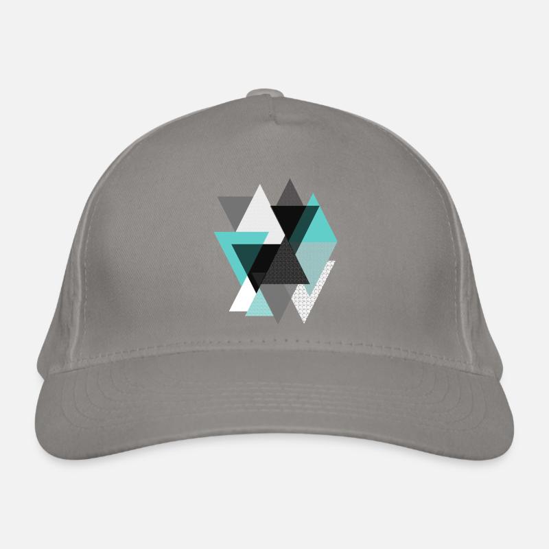 Triangles turquoise Organic Baseball Cap