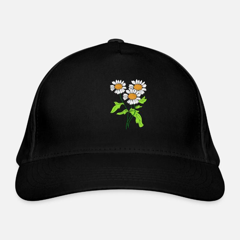 Gänseblümchen Blume Pflanze blühen Geschenkidee Bio-Baseballkappe