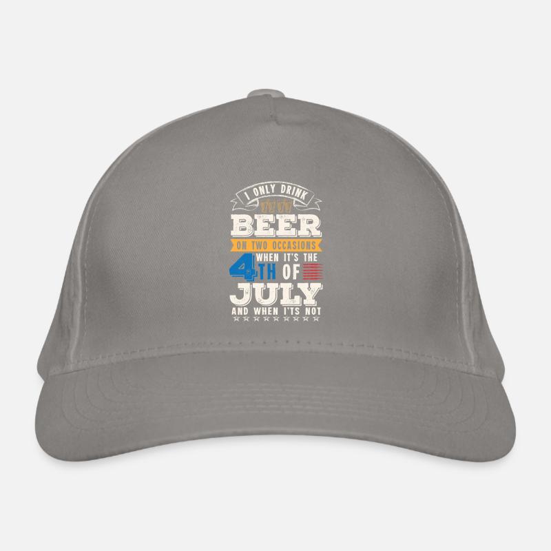 I only drink Beer on two occasions Organic Baseball Cap