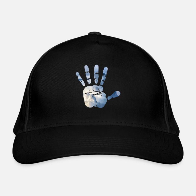 Hand Wolken Bio-Baseballkappe