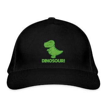 Dino - Organic Baseball Cap - black - Front