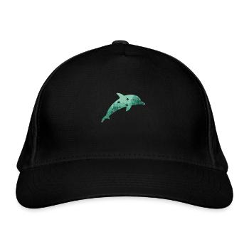 Dolphin Dolphin - Organic Baseball Cap - black - Front