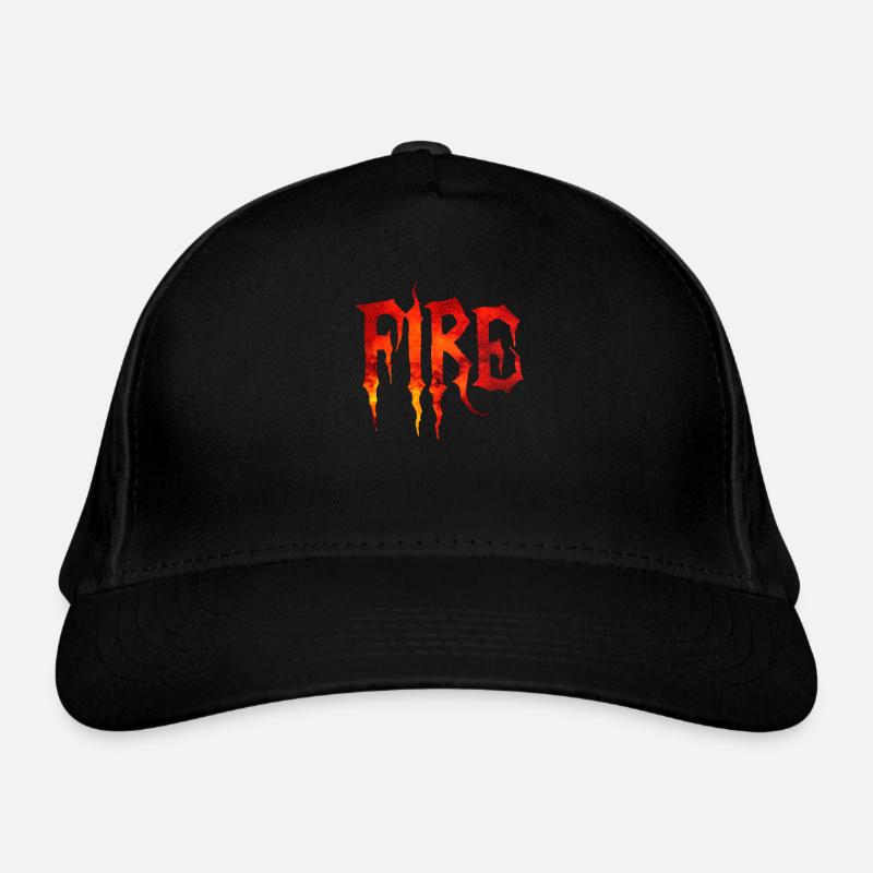 Fire red Organic Baseball Cap
