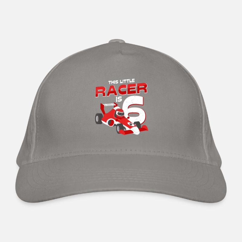 Ce Petit Pilote De Course Est 6 Ans Cadeau Casquette classique bio