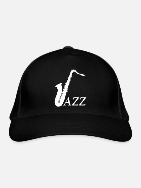 Jazz - Saxophon - Bio-Baseballkappe - Schwarz