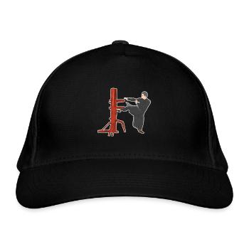 Pose de combat de Wing Chun - Casquette classique bio - noir - Devant