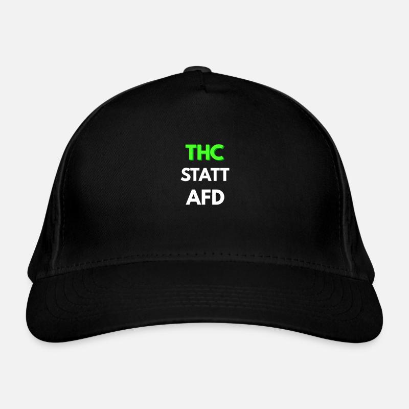 THC Statt AFD Anti Humanist Links Linke 420 Bio-Baseballkappe
