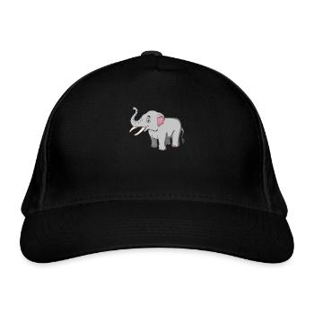 Elephant Africa Safari Animals Animals Kids - Organic Baseball Cap - black - Front