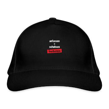 Festival slogan Touch Forbidden Festival Party - Organic Baseball Cap - black - Front