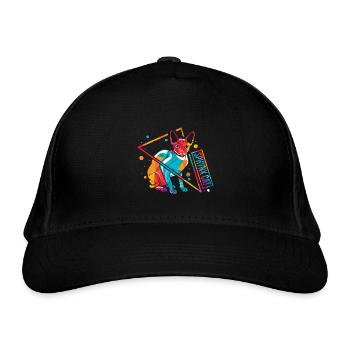Sphynx Sphinx Cat Retro - Organic Baseball Cap - black - Front