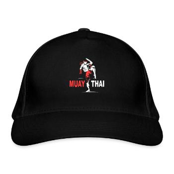 Muay Thai - Organic Baseball Cap - black - Front