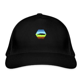 sperm whale - Organic Baseball Cap - black - Front