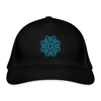 Sacred Geometry Psychedelic Goa - Organic Baseball Cap - black - Front