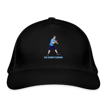 Old Schmetterhand Tischtennis - Bio-Baseballkappe - Schwarz - Vorne