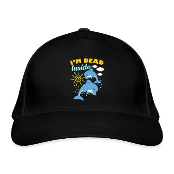 I'm Dead Inside - Bio-Baseballkappe - Schwarz - Vorne