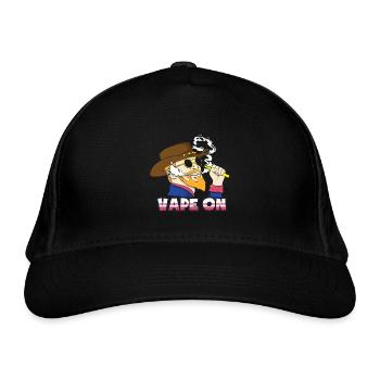Vape On - Organic Baseball Cap - black - Front