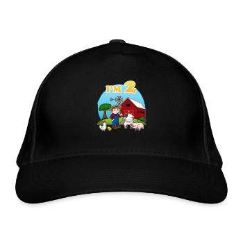Farm I am 2 years 2nd birthday - Organic Baseball Cap - black - Front