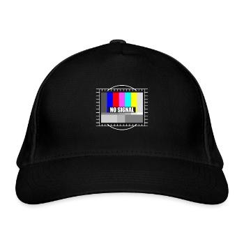 No signal Oldschool TV TV - Organic Baseball Cap - black - Front
